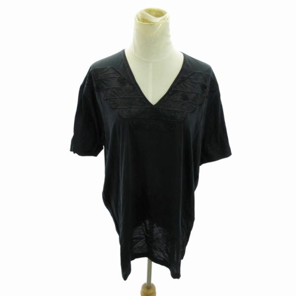 未使用品 エンポリオアルマーニ EMPORIO ARMANI タグ付き Tシャツ 刺繍 半袖 3XL...