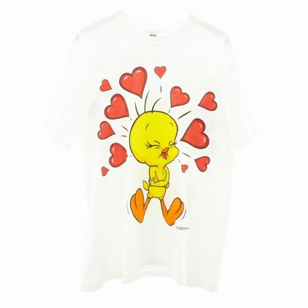 90s ヴィンテージ Tシャツ ルーニーテューンズ トゥイーティー  シングルステッチ 米国製 US...