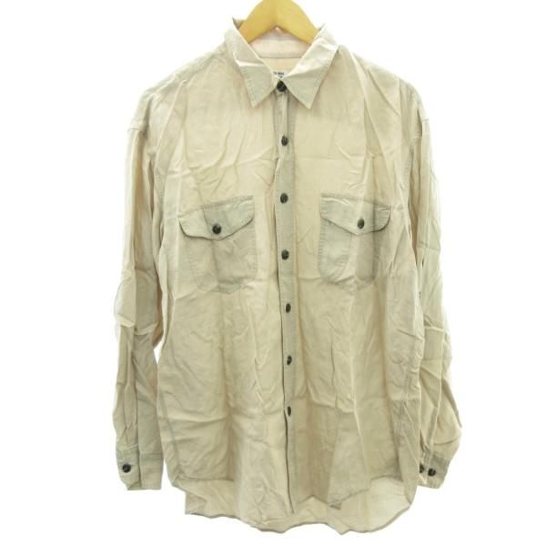 コムサデモードメン COMME CA DU MODE MEN CPO シャツ ミリタリー ベージュ ...