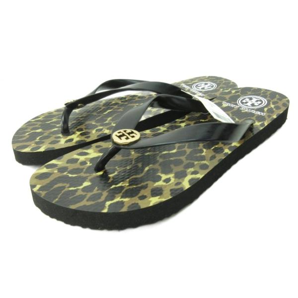 トリーバーチ TORY BURCH タグ付き レオパード柄 ビーチ サンダル ワイルドライフ トング...