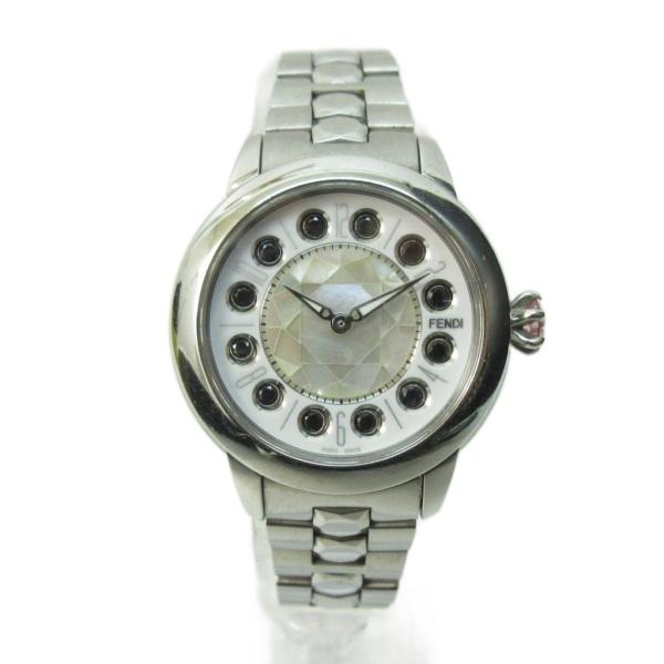フェンディ FENDI アイシャイン クォーツ 腕時計 アナログ シルバーカラー 12100S 稼働...