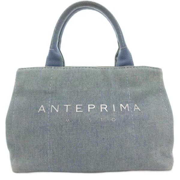 アンテプリマ ANTEPRIMA ハンドバッグ ロゴ デニム インディゴブルー /AE ■YHS3 ...