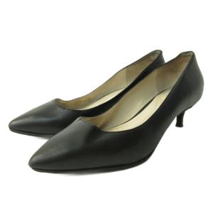 コールハーン COLE HAAN パンプス シューズ ヒール ポインテッドトゥ レザー 5.5 22.5cm 黒 ブラック 1222 ■YHS3 レディース
