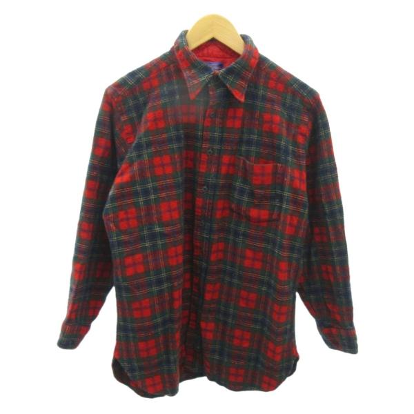 ペンドルトン PENDLETON ヴィンテージ 70s ボードシャツ タータンチェック ウール 長袖...