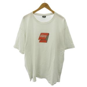 ステューシー STUSSY 21SS マッチプリント Tシャツ ロゴ プリント 半袖 XL 白 ホワイト 0321 メンズ
