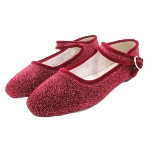 メルロー merlot ストラップ パンプス シューズ M ピンク ラメ /SX レディース