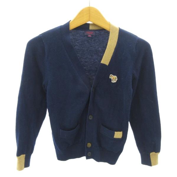 ポールスミス PAUL SMITH JUNIOR ニット カーディガン ロゴ 刺繍 コットン ウール...