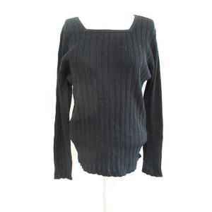 FOXEY NEW YORK(フォクシーニューヨーク) 半袖カットソー サイズ38 M レディース美品  黒 FOXEY YORK フォクシーニューヨーク 半袖カットソー トップス 半袖