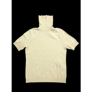 未使用品 ブリジット BRIGITTE カットソー ハイネック 半袖 無地 M クリーム色 ※R レディース【中古】【ベクトル 古着】