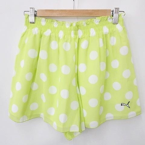 未使用品 プーマ PUMA ゴルフ パンツ ショートパンツ キュロットスカート 総柄 ドット 水玉 ...