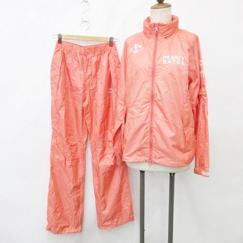 パーリーゲイツ ゴルフ レインウエア 上下セット ジャケット パンツ フード ジップアップ 長袖 半...