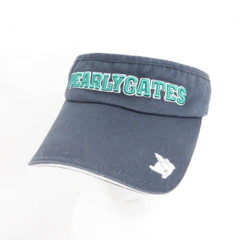 パーリーゲイツ PEARLY GATES ゴルフ 帽子 バイザー サンバイザー ロゴ ラビット フラ...