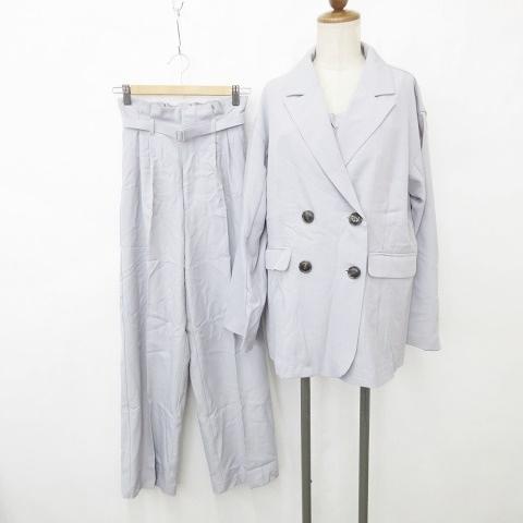 未使用品 ワンアフター アナザー ナイスクラップ セットアップ 3点セット テーラージャケット ビス...