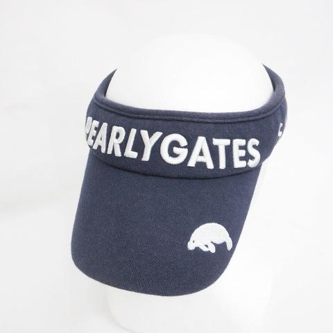 パーリーゲイツ PEARLY GATES ゴルフ 帽子 バイザー サンバイザー ロゴ 刺しゅう コッ...