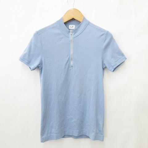 シーピーカンパニー C.P.COMPANY カットソー プルオーバー 半袖 ハーフジップ スタンドカ...