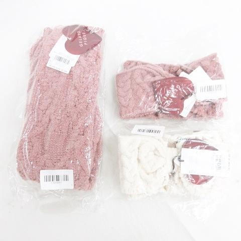 未使用品 ジェラートピケ gelato pique ソックス ヘアバンド 3点セット ルームソックス...