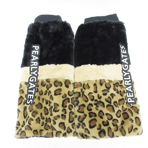 パーリーゲイツ PEARLY GATES ゴルフ 小物 レッグウォーマー レオパード柄 ボアフリース...