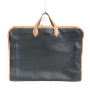 エルメス HERMES ガーメントバッグ ヴィンテージ トラベルバッグ ビジネスバッグ ハンガー レザー ブラック ブラウン 黒 茶 ☆AA★