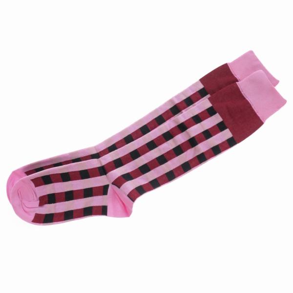 未使用品 マルニ MARNI シルク混 ハイソックス 靴下 12 ピンク/レッド 赤 SKMC002...