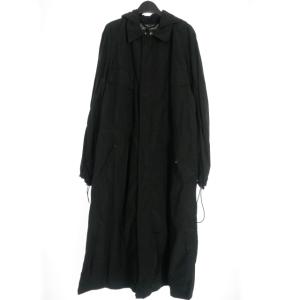 【中古】未使用品 44 LABEL GROUP フーデッド ナイロンロングコート ジャケット 48 黒 ブラック 51100 国内正規 未使用品 44 LABEL GROUP フーデッド ナイロンロングコート ジャケット
