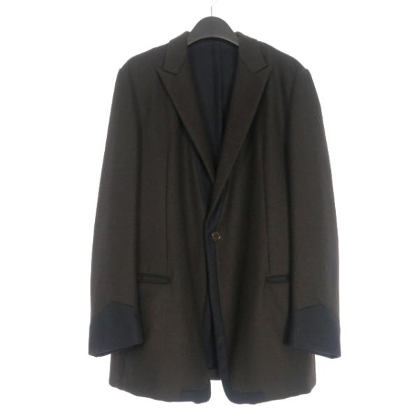 ボッテガヴェネタ BOTTEGA VENETA ウールカシミヤ カラーブロック テーラードジャケット...