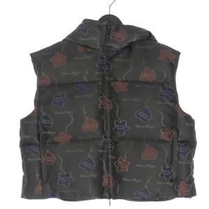 未使用品 エムエーエスユー MASU FALLING BALLOON DOWN VEST GRAPHIC BY VERDY ダウンベスト 44 ブラック 黒 MPFW-VT0124 メンズ