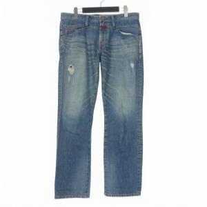 マリテフランソワジルボー the BOYFRIEND series ダメージ加工 ボーイフレンド デニムパンツ ジーンズ L インディゴ F5-1464 国内正規