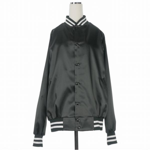 ウィンドジャンパー WIND JUMPER ラインリブ スタジャン ブルゾン 長袖 XL ブラック ...