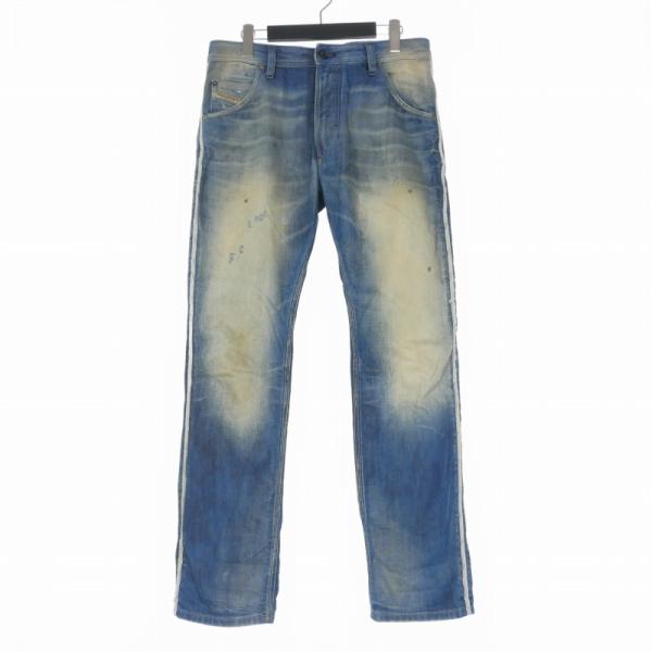 ディーゼル DIESEL Blue Eyecons KROOLEY ダメージ加工 デニムパンツ ジー...