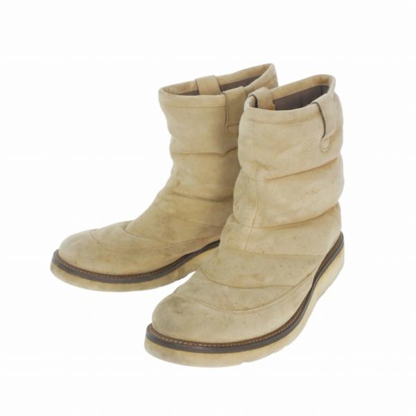 ダブルジェイケイ wjk hot-air boots スエード 中綿 ペコスブーツ 靴 ベージュ メ...