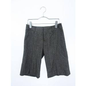 ロートレアモン LAUTREAMONT パンツ ハーフ ウール カシミヤ混 1 黒 ブラック aan レディース中古 【ベクトル 古着】