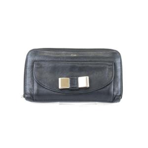 【極美品】MCM ラウンドファスナー　長財布　黒　ブラック　レザー　お札　小銭 □極美品□ レザー ラウンドファスナー 長財布 ウォレット 札入れ 小銭