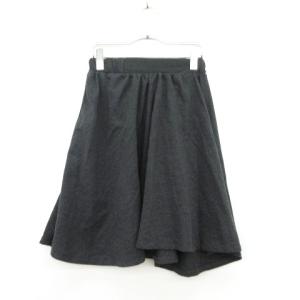 イーハイフンワールドギャラリー E HYPHEN WORLD GALLERY スカート フレア スウエット ひざ丈 F グレー ☆S☆ /hn0314