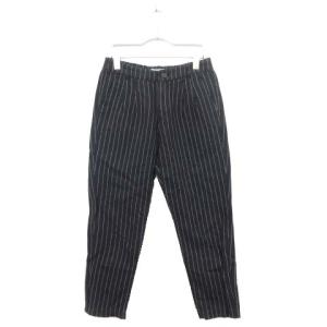 グローバルワーク GLOBAL WORK パンツ ロング ストライプ リネン混 S 紺 ネイビー ☆S☆ /mm0322 レディース