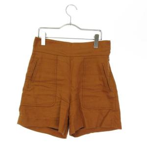 パンセ pense'e パンツ ショート リネン コットン 36 茶 ブラウン ☆LEK☆ /☆t0605 レディース