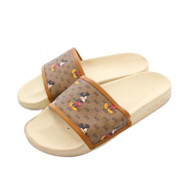 グッチ GUCCI Disney GG Mickey Slide ミッキー サンダル スリッパ 7 ...