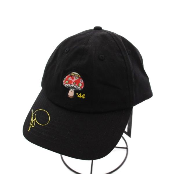 未使用品 + four four ルイスハミルトン 村上隆 ベースボールキャップ 野球帽 黒 /KH