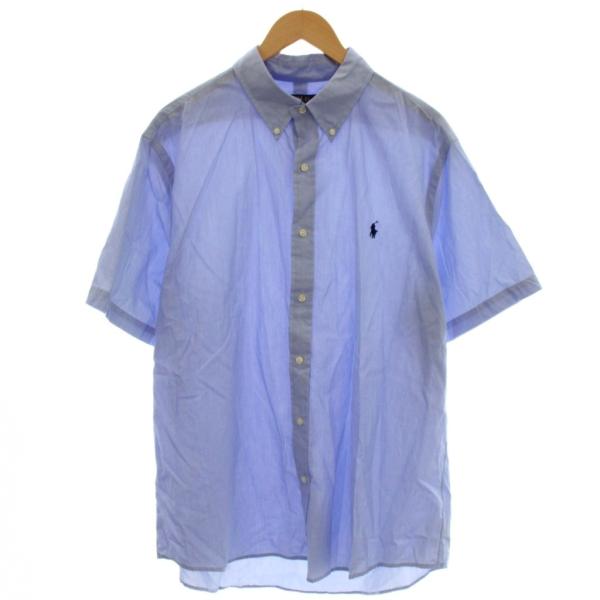 ポロ ラルフローレン POLO RALPH LAUREN ボタンダウンシャツ XL 水色 ライトブル...