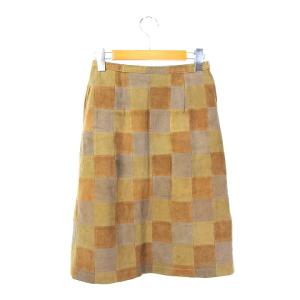 ユナイテッドアローズ UNITED ARROWS TOKYO スカート タイト レザー ひざ丈 38...