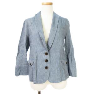 フリーズフレーズ FREE'S PHRASE ジャケット ショールカラー 七分袖 コットン リネン ...