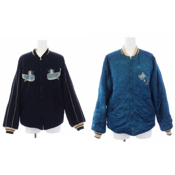 45R 45rpm ポコちゃんの908 HAMAジャン スカジャン ジャケット ブルゾン 中綿 リバ...