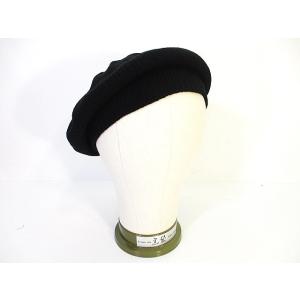 未使用品 Mr.FATMAN ミスターファットマン ベレー帽 帽子 ウール ブラック 黒 F ZX ...