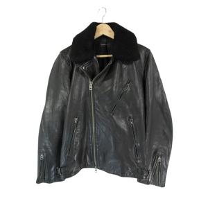 Paul Smith シングルライダース ラムレザー シングルライダース（ダークオリーブ） ｜ポール・スミス