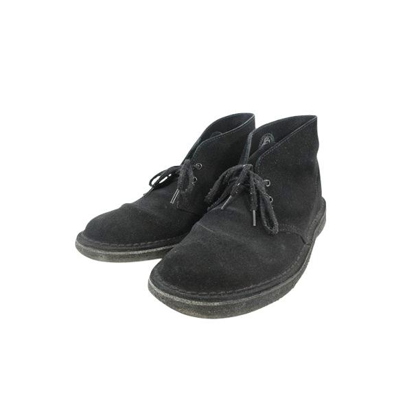 クラークス clarks デザート ブーツ スウェード 無地 サイズ24.5 黒 QQQ メンズ