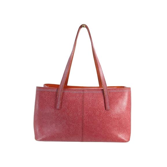 フレームワーク Framework トートバッグ レザー マグネットボタン 花柄 ピンク QQQ レ...