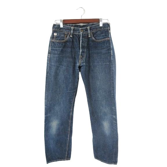 フォーティーファイブアールピーエム  45R 45rpm デニム パンツ ロング  無地 革パッチ ...