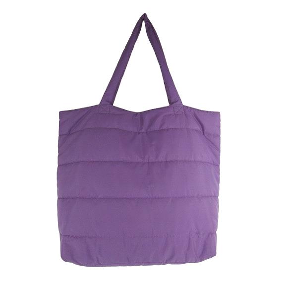 シューラルー SHOO・LA・RUE トートバッグ ボタン 無地 パープル QQQ レディース