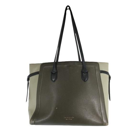 ケイトスペード KATE SPADE NEW YORK トートバッグ レザー ロゴ ワンポイント グ...