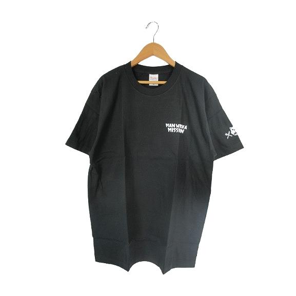 バンT Tシャツ MAN WITH A MISSION マンウィズ ロゴ プリント サイズM 黒 Q...