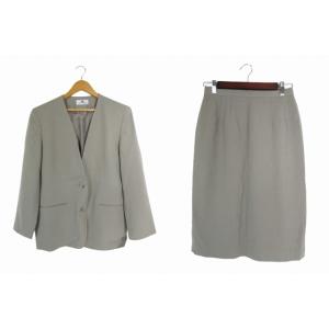 未使用品 JANE MORE ジェーンモア セットアップ ノーカラー ジャケット タイト スカート ...